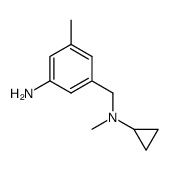 3-(N-cyclopropyl-N-methylaminomethyl)-5-methylaniline结构式