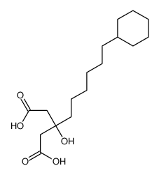 3-(6-cyclohexylhexyl)-3-hydroxypentanedioic acid结构式