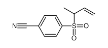 4-but-3-en-2-ylsulfonylbenzonitrile结构式