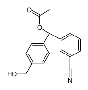 [(S)-(3-cyanophenyl)-[4-(hydroxymethyl)phenyl]methyl] acetate结构式