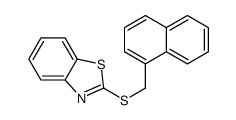 2-(naphthalen-1-ylmethylsulfanyl)-1,3-benzothiazole结构式