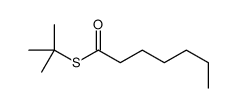 S-tert-butyl heptanethioate结构式