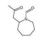 2-(2-oxopropyl)azepane-1-carbaldehyde结构式