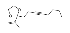 2-oct-3-ynyl-2-prop-1-en-2-yl-1,3-dioxolane Structure