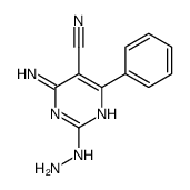 4-amino-2-hydrazinyl-6-phenylpyrimidine-5-carbonitrile结构式