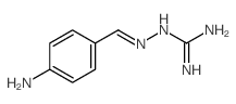 Hydrazinecarboximidamide, 2-[(4-aminophenyl)methylene]- Structure