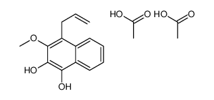 acetic acid,3-methoxy-4-prop-2-enylnaphthalene-1,2-diol Structure