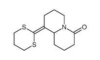 9-(1,3-dithian-2-ylidene)-2,3,6,7,8,9a-hexahydro-1H-quinolizin-4-one结构式