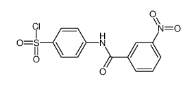4-[(3-nitrobenzoyl)amino]benzenesulfonyl chloride Structure