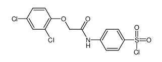 4-[[2-(2,4-dichlorophenoxy)acetyl]amino]benzenesulfonyl chloride结构式
