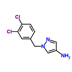 1-(3,4-二氯苄基)-1H-吡唑-4-胺结构式