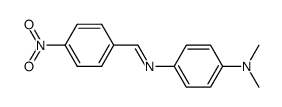 N-(p-nitrobenzylidene)-p-(N,N-dimethylamino)aniline结构式
