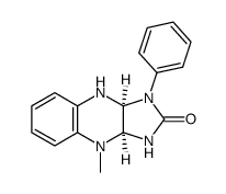 9-methyl-3-phenyl-2,3,3a,4,9,9a-hexahydro-1H-imidazo<4,5-b>quinoxalin-2-one结构式