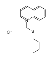 1-(butylsulfanylmethyl)quinolin-1-ium,chloride Structure