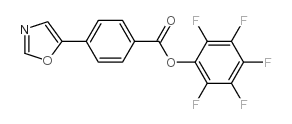 PENTAFLUOROPHENYL 4-(1,3-OXAZOL-5-YL)BENZOATE Structure
