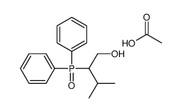 acetic acid,2-diphenylphosphoryl-3-methylbutan-1-ol Structure