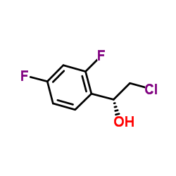 (1R)-2-Chloro-1-(2,4-difluorophenyl)ethanol Structure