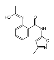 2-acetamido-N-(3-methyl-1,2-oxazol-5-yl)benzamide结构式