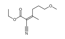 ethyl 2-cyano-6-methoxy-3-methylhex-2-enoate结构式