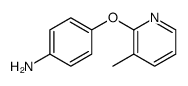 4-(3-methylpyridin-2-yloxy)benzenamine结构式