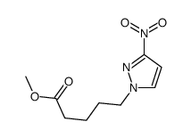 methyl 5-(3-nitropyrazol-1-yl)pentanoate Structure