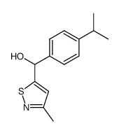 (4-isopropylphenyl)(3-methylisothiazol-5-yl)methanol结构式