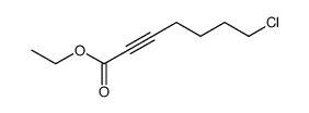 7-Chlor-heptin-(2)-saeure-ethylester Structure