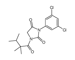 3-(3,5-dichlorophenyl)-1-(2,2,3-trimethylbutanoyl)imidazolidine-2,4-dione结构式