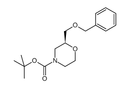 (S)-tert-butyl 2-((benzyloxy)methyl)morpholine-4-carboxylate Structure