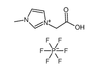 1-carboxymethyl-3-methylimidazolium hexafluorophosphate结构式