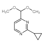 2-Cyclopropyl-4-dimethoxymethyl-pyrimidine structure