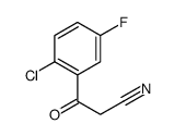 3-(2-Chloro-5-fluorophenyl)-3-oxopropanenitrile Structure