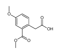 2-(4-methoxy-2-methoxycarbonylphenyl)acetic acid Structure