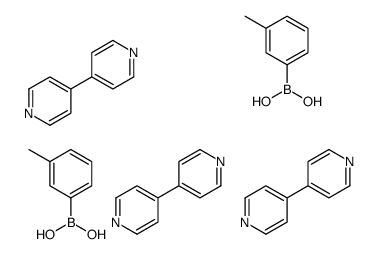 (3-methylphenyl)boronic acid,4-pyridin-4-ylpyridine结构式