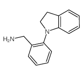 [2-(2,3-Dihydro-1H-indol-1-yl)phenyl]methanamine Structure