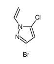 3-bromo-5-chloro-1-ethenylpyrazole结构式