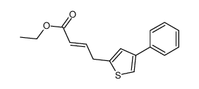 ethyl 4-(4-phenylthiophen-2-yl)but-2-enoate Structure