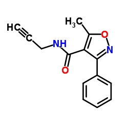 5-Methyl-3-phenyl-N-(2-propyn-1-yl)-1,2-oxazole-4-carboxamide Structure