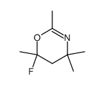 4H-1,3-Oxazine,6-fluoro-5,6-dihydro-2,4,4,6-tetramethyl-(9CI) Structure