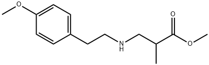 methyl 3-{[2-(4-methoxyphenyl)ethyl]amino}-2-methylpropanoate Structure