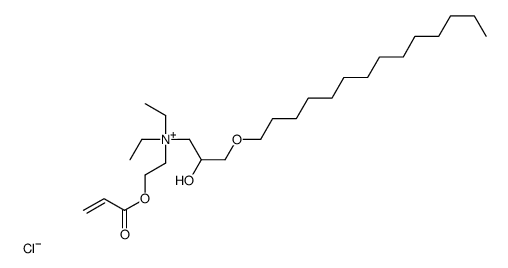 diethyl(2-hydroxy-3-tetradecyloxypropyl)[2-[(1-oxoallyl)oxy]ethyl]ammonium chloride structure