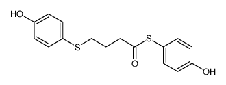 S-(4-hydroxyphenyl) 4-(4-hydroxyphenyl)sulfanylbutanethioate Structure