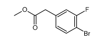 2-(4-溴-3-氟苯基)乙酸甲酯结构式