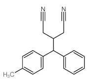 3-[(4-methylphenyl)-phenyl-methyl]pentanedinitrile结构式