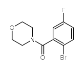 2-(吗啉-4-羰基)-4-氟-1-溴苯结构式