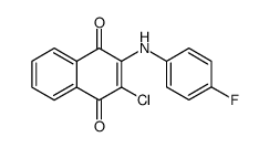 1,4-Naphthalenedione, 2-chloro-3-[(4-fluorophenyl)amino] Structure