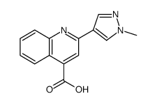 4-Quinolinecarboxylic acid, 2-(1-methyl-1H-pyrazol-4-yl) Structure