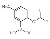 [2-(difluoromethoxy)-5-methylphenyl]boronic acid结构式