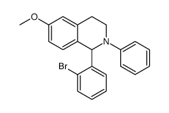 1-(2-bromophenyl)-6-methoxy-2-phenyl-3,4-dihydro-1H-isoquinoline结构式