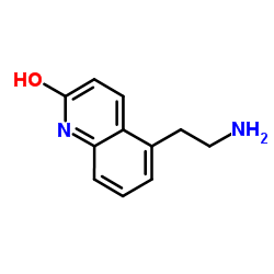 5-(2-Aminoethyl)-2-quinolinol结构式